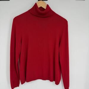 Pendleton Sweater PXL Red Merino Wool Heritage Quiet Luxury Old Money Base Layer